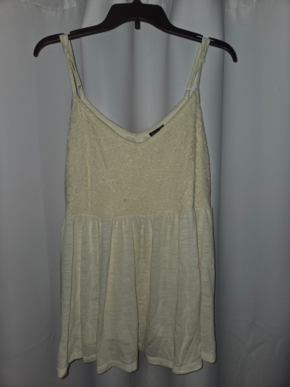 Torrid Cream Lace Bodice Tank